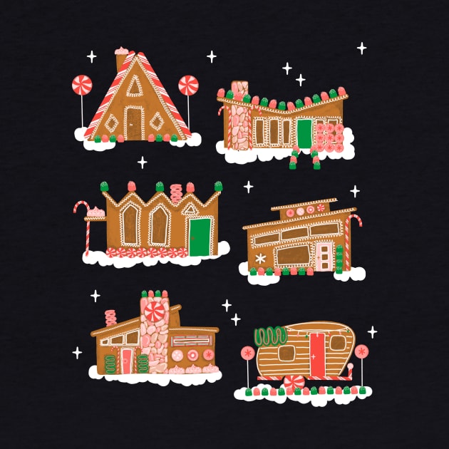 Mid Century Modern Gingerbread Houses by jenblove